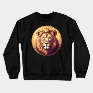 Regal Lion with Crown no.7 Crewneck Sweatshirt